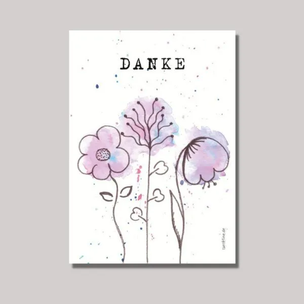 Fines Papeterie Fines Papeterie Postkarten Set mit Blumen und Blüten – Produktbild 2 von 4