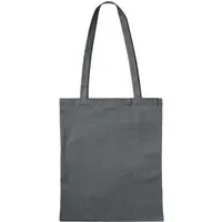 Baumwoll-Tragetaschen, dunkelgrau 38x42 cm mit zwei langen Henkeln – Produktbild 1 von 1