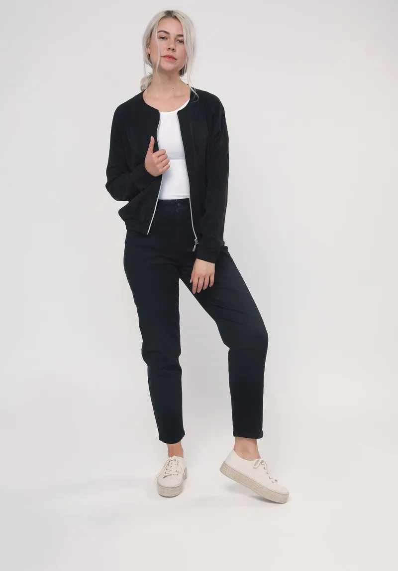 Lovjoi LOVJOI Damen vegan Jacke Boca Schwarz, Schwarz, – Produktbild 1 von 1