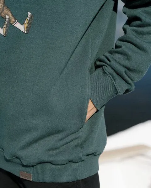 LAKOR LAKOR Hoody aus Bio-Baumwolle - Snooze Moose - Green Gables – Produktbild 1 von 4