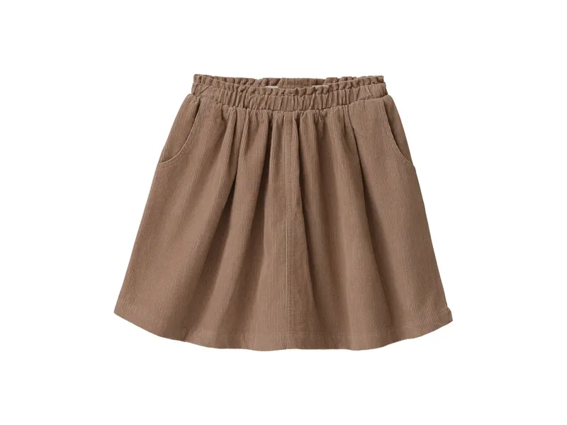 People Wear Organic People Wear Organic Kord-Rock Bio-Baumwolle (kbA) dunkelsand 98/104, Natur, – Produktbild 1 von 1