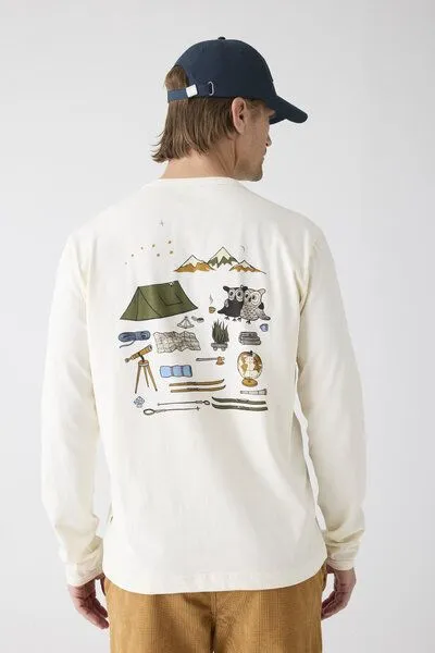 KnowledgeCotton Apparel KnowledgeCotton Apparel Longsleeve, Egret, – Produktbild 4 von 4