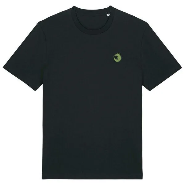 LIGARTI Besticktes T-Shirt – Ali das Krokodil – LIGARTI Tiermanufaktur, Cremeweiß, – Produktbild 3 von 3
