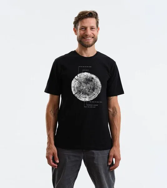 Gary Mash GARY MASH T-Shirt Liferings aus Biobaumwolle, Schwarz, – Produktbild 2 von 3