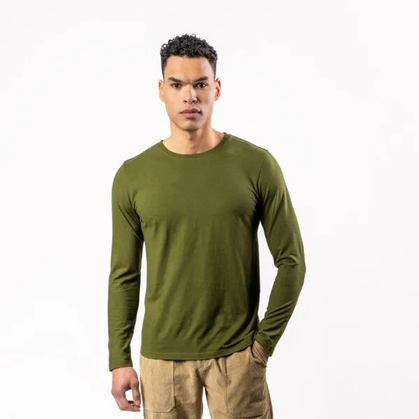 Living Crafts Living Crafts Langarm-Shirt - TERIK, Moss green (grün), – Produktbild 1 von 4