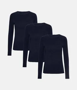 Copenhagen Bamboo 3er-Pack navy bambus langarm t-shirt – Produktbild 1 von 1