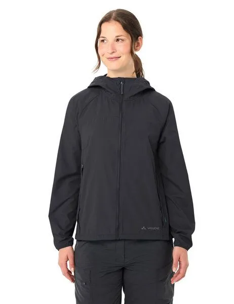 Vaude VAUDE Damen Windjacke "Neyland II" mit weitenregulierbarer Kapuze, phantom black, Gr. 40 – Produktbild 6 von 7