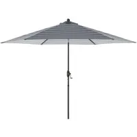 Doppler doppler Sonnenschirm "myZone Auto Tilt" Ø 305 cm, HV, Blockstreifen anthrazit – Produktbild 1 von 1