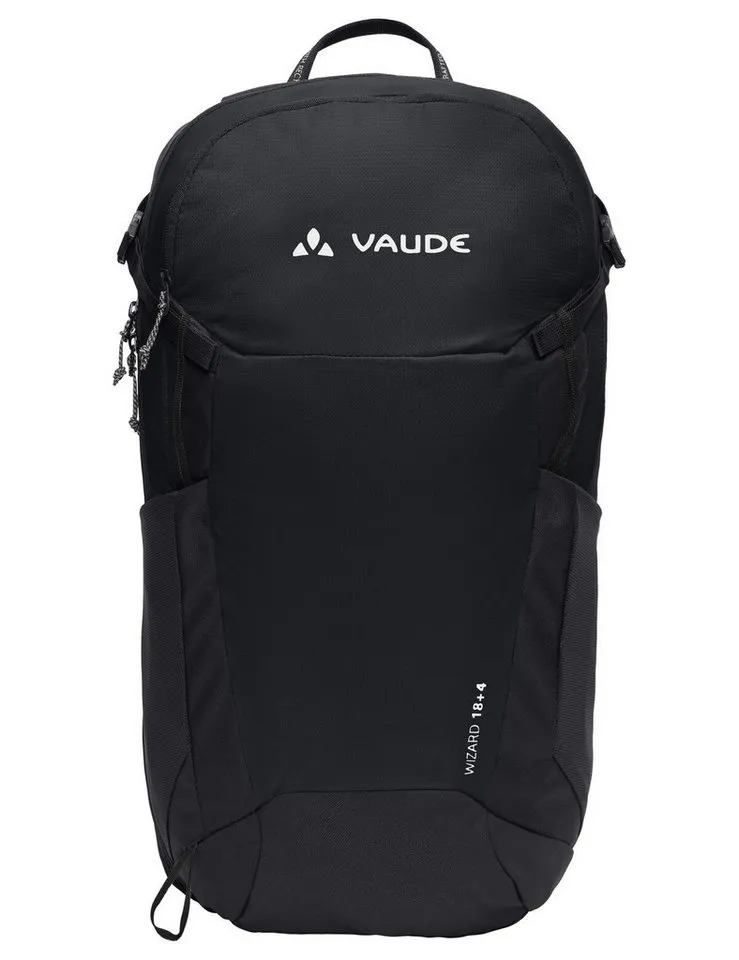 Vaude Vaude Rucksack Wizard 18+4, mit zwei seitlichen Netztaschen, inklusive Regenhülle, Schwarz, – Produktbild 3 von 5