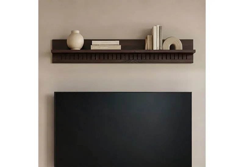 OTTO home Wandboard Cubrix, aus massivem Kiefernholz, in zwei unterschiedlichen Breiten, Braun, – Produktbild 1 von 8
