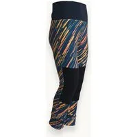 Babbily Babbily Mitwachs-Leggings Kinder Bio GOTS - Komfortbund, verstärkte Knie - Kunterbunt, Regenspiel (blau), – Produktbild 1 von 1