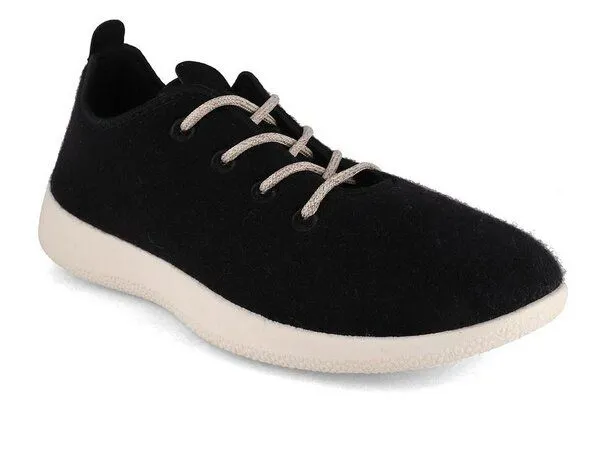 WoolFit WoolFit Woll-Sneaker Merino Schuhe unisex, Schwarz (ungefüttert), – Produktbild 1 von 4