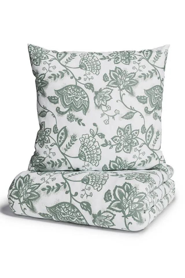 OTTO home Bettwäsche Nordby, Flanell, 2 teilig, Bettwäsche aus Baumwolle, skandinavisches Design, ab Größe 135x200 cm, Grün, – Produktbild 5 von 7