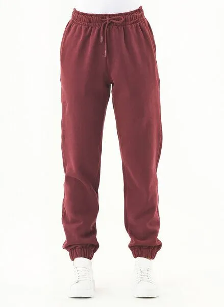 ORGANICATION ORGANICATION ESSENTIALS-PERRIE- Soft Touch Sweathose aus Bio-Baumwolle, Rot(bordeaux), – Produktbild 1 von 3