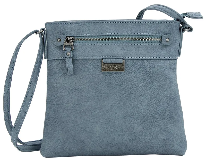 J JONES JENNIFER JONES Umhängetasche - Kleine elegante Damen Schultertasche - Crossbody Bag, leicht, Blau, – Produktbild 1 von 4