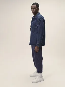 WOTE WOTE Herren vegan Denim Overshirt Indigo – Produktbild 1 von 1