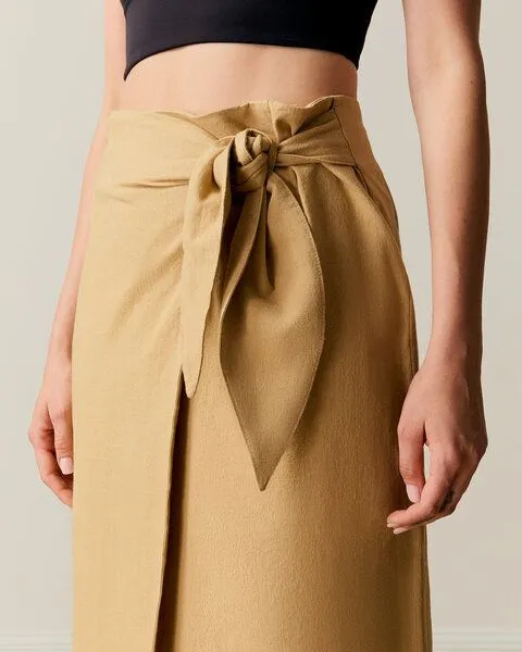 Studio.29 Studio.29 Dahlia Skirt - Cotton Linen, Safari, – Produktbild 3 von 4