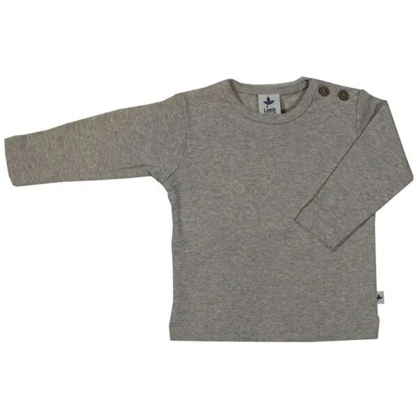 Leela Cotton Leela Cotton Langarmshirt, Grau-melange (grau), – Produktbild 1 von 1