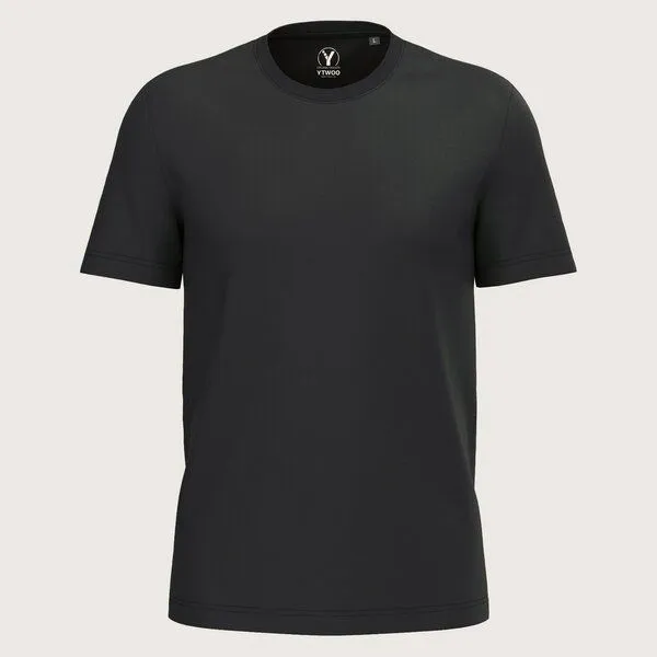 YTWOO YTWOO Regular Herren T-Shirt Light, Schwarz, – Produktbild 1 von 2