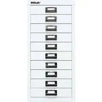 Bisley Schubladenschrank 10 Schübe, DIN A4 weiß – Produktbild 1 von 1