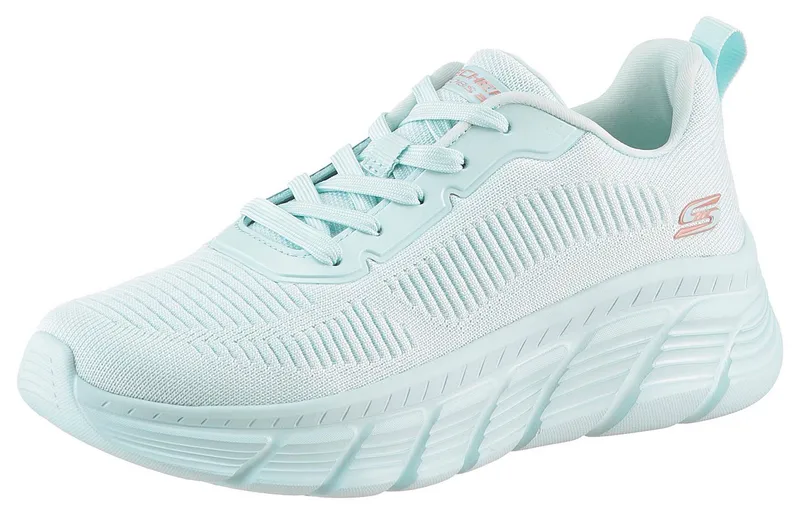 Skechers Skechers BOBS B FLEX HI-FLYING HI Sneaker, Trainingsschuh, Schnürschuh, Freizeitschuh in veganer Verarbeitung, Blau, – Produktbild 1 von 5