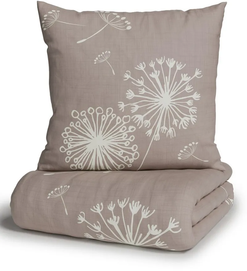 OTTO home Bettwäsche SOUCY in vier Qualitäten erhältlich, Leinenstruktur, Renforcé, 2 teilig, 100% Baumwolle, auch PREMIUM Qualitäten Renforcé-Tencel & Satin TC300, Grau, – Produktbild 7 von 8
