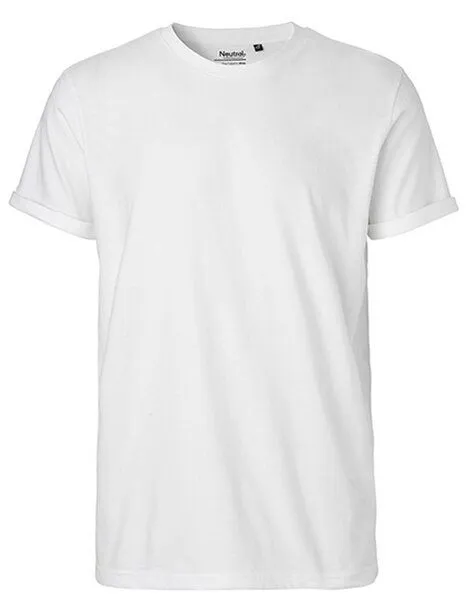 Neutral Neutral® Unisex T-Shirt Rollärmel Bio Baumwolle, Weiß, – Produktbild 2 von 5