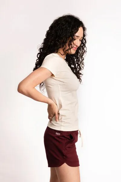 M23 M23 Damen T-Shirt aus Bio-Baumwolle, Modell „Lola“, Weiss, – Produktbild 2 von 4