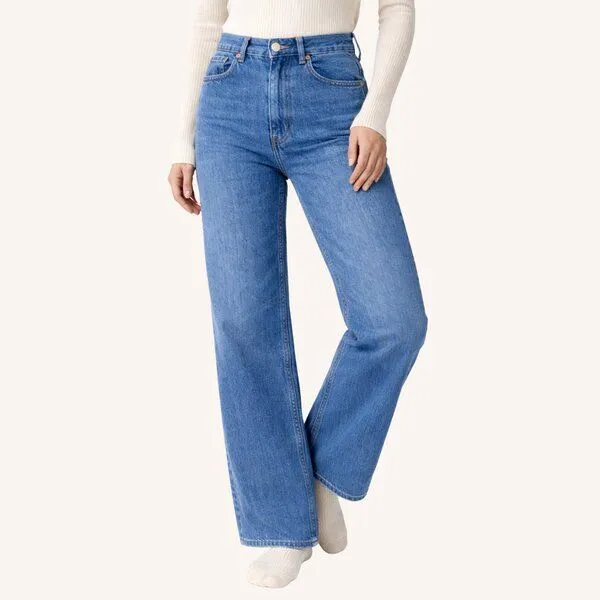 NORDLICHT NORDLICHT Jeans Hose Dilja aus Bio-Baumwolle, Blau, – Produktbild 3 von 4