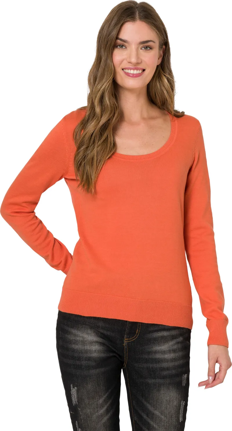 heine Rundhalspullover orange, Orange, – Produktbild 2 von 2