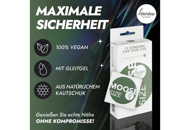 Loovara Loovara Kondome Loovara Kondome, individuelle Größen 47-69 mm, vegan, hauchzart, Weiß, – Produktbild 5 von 7