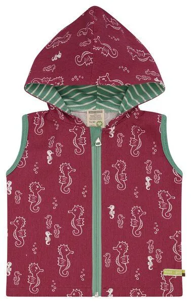 loud + proud loud + proud Babys & Kinder Outdoorweste, GOTS-zertifiziert, Rouge(rosa), – Produktbild 2 von 4