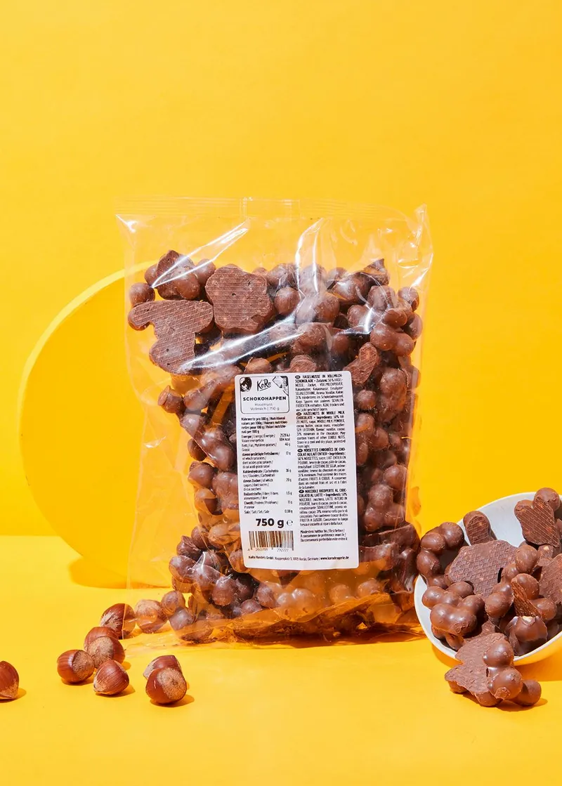 KoRo Schokohappen Haselnuss-Vollmilch 750 g – Produktbild 2 von 5