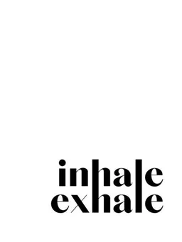 Photocircle Photocircle Poster / Leinwandbild - Inhale Exhale No4 – Produktbild 1 von 1
