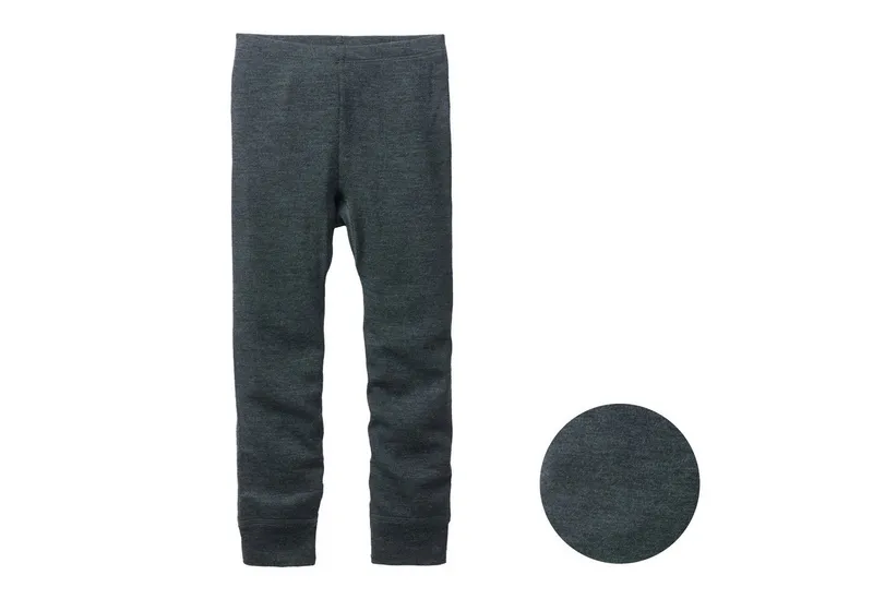 People Wear Organic People Wear Organic Leggings aus Bio-Wolle und Seide, Grau, – Produktbild 1 von 3