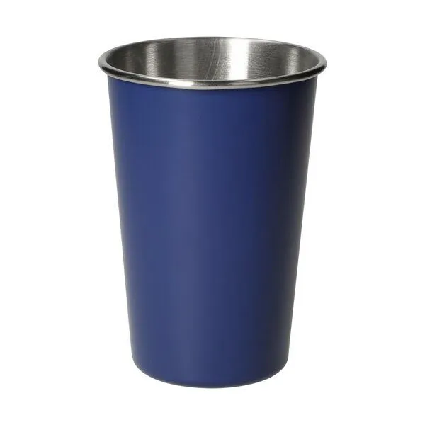 elasto elasto Edelstahl Becher 500 ml 'Metallo', Blau, – Produktbild 1 von 5