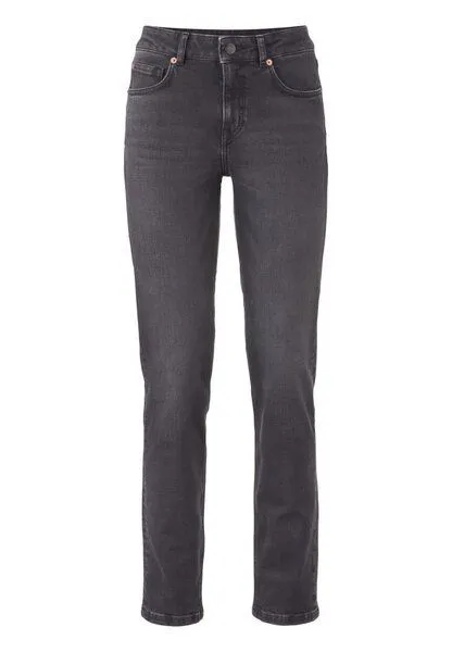 hessnatur hessnatur Jeans LEA Mid Rise Slim aus Bio-Denim, Black washed, – Produktbild 3 von 4