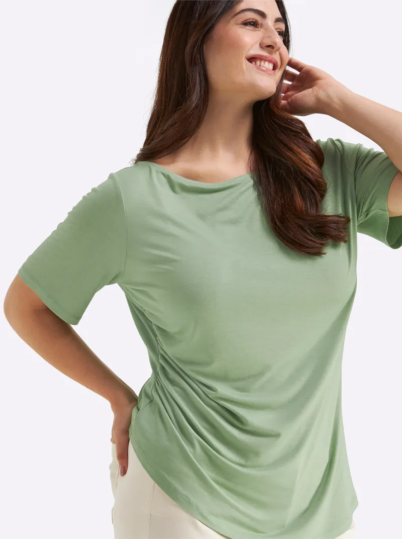 sheego Shirt eucalyptus, Eucalyptus, – Produktbild 2 von 2
