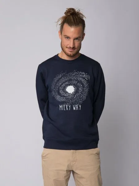 watapparel watapparel Sweatshirt Unisex Milky way, French navy, – Produktbild 2 von 4