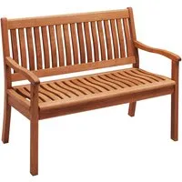 Rondo Gartenbank "Cansa" aus FSC-zertifizierter Robinie, 131 x 62 cm, 2-Seiter – Produktbild 1 von 1