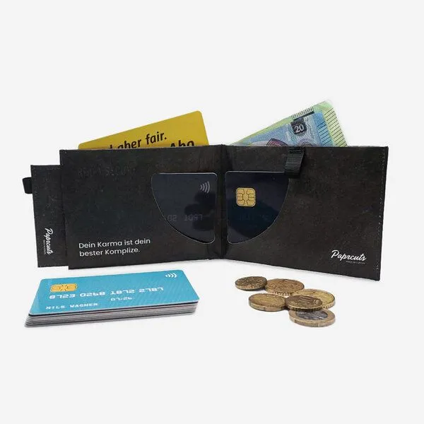 paprcuts paprcuts RFID Portemonnaie Pro, Karma (schwarz weiß), – Produktbild 4 von 4