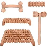 Biodora Biodora Wellness-Set (5-teilig) – Das komplette Massage-Paket aus Buchenholz – Plastikfrei & Ganzheitlich – Produktbild 1 von 1