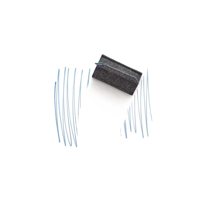 magnetoplan magnetoplan Tafellöscher "ecoWare" magnetisch 105 x 60 x 52 mm, RC-PET Filz, Grau, – Produktbild 1 von 3