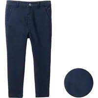 People Wear Organic People Wear Organic Twill Chinohose, dunkelblau uni, Bio-Baumwolle – Produktbild 1 von 1