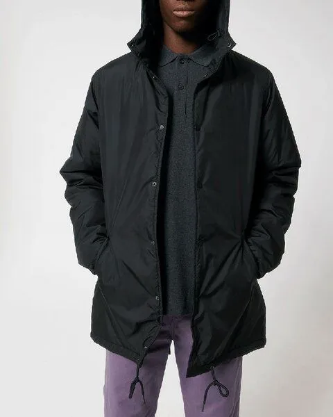 YTWOO YTWOO Unisex Parka aus recyceltem PET, Padded Parker, in verschiedenen Farben und Mustern, Schwarz, – Produktbild 2 von 4