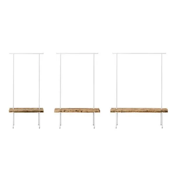 weld weld Garderobe Altholz 01, Weiss, – Produktbild 4 von 4