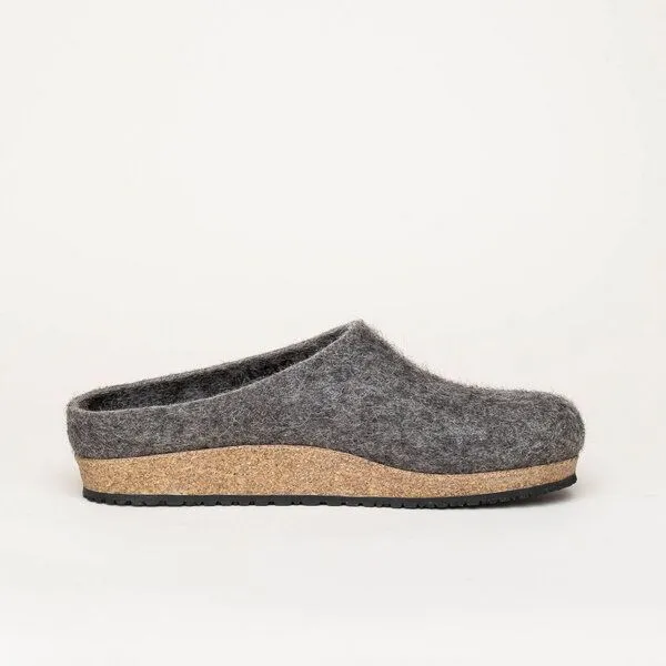 Stegmann Stegmann Filzclog 108 aus 100% seltenen Wollen - Hausschuhe für Damen & Herren - Pantoffeln mit Kork Sohle, Natural, – Produktbild 4 von 8