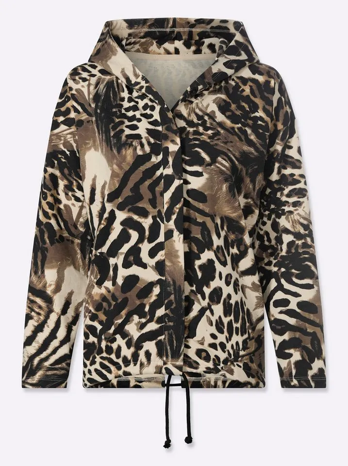 heine heine Shirtjacke Shirtjacke Langarm, Schwarz, – Produktbild 4 von 5
