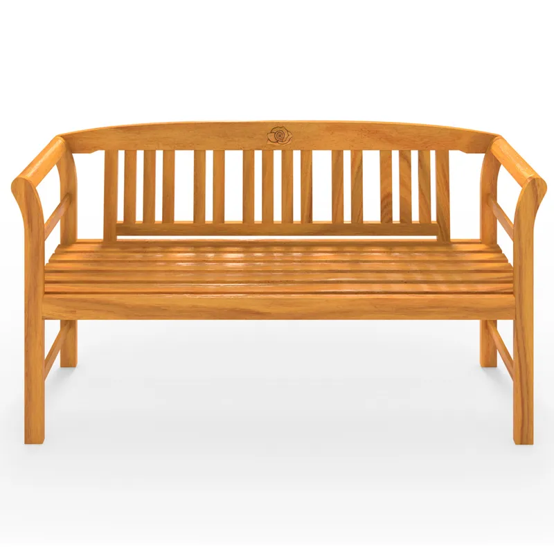Deuba® Gartenbank Rose Eukalyptusholz FSC®-zertifiziert 157x45x82cm, Braun, – Produktbild 2 von 2