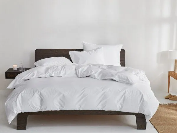 Yumeko Bettwäsche Perkal “Yumeko” aus Bio-Baumwolle, Pure white, – Produktbild 1 von 4